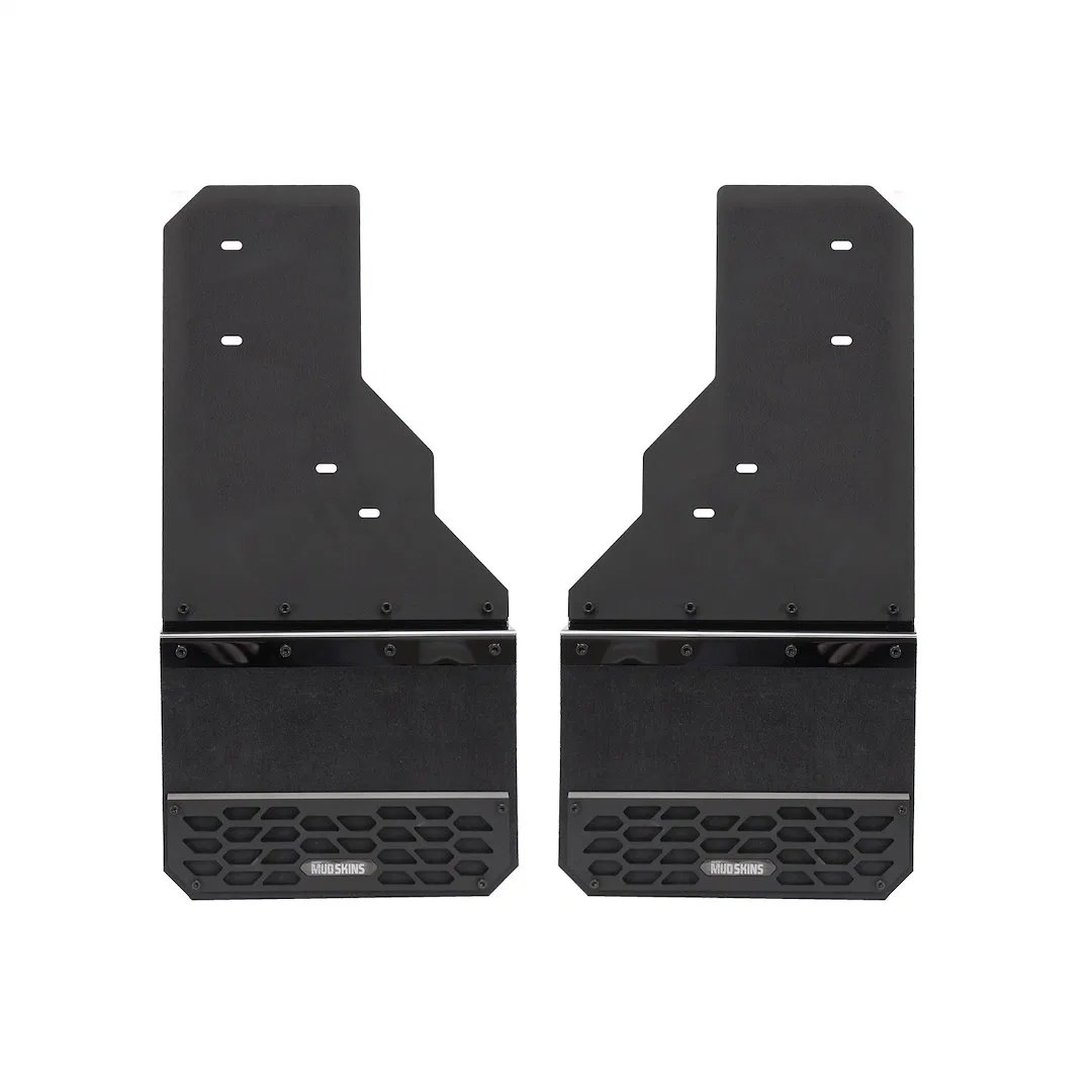 78585 – PUTCO Mud Flap, Direct Fit Set Of 2 Flat Without Logo Matte Black High Density Polyethylene Bolt On Mount Wit...